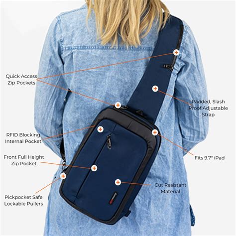 rfid blocking usb sling bag|best anti theft sling bags.